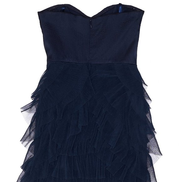 BCBGMaxAzria Navy Ruffle Mini Dress - Picture 3 of 4